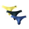 BMYALLEI Men's Underwear Low Rise Briefs Breathable Super Soft Comfort Ultra U-pouch Bikini Bulge Enhancing (as1, alpha, s, regular, regular, Navy Blue+Green+Yellow, Small) view 1