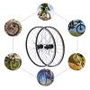 29" Mountain Bike Wheelsets Rim MTB Bicycle Wheelset Carbon Hub Classic Aluminum Alloy Mountain Bike Front & Rear Wheels Wheelset for 7/8/9/10/11/12S Cassette (Black Flower Drum) view 3