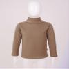 Huimingda Kids Girls and Boys Thermal Underwear Tops Long Sleeves Mock Neck Shirt Baselayer Stretchy Warm Tops Coffee 7-8 Years view 3