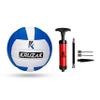 Kruzak Hand Stitched Volleyball | Indoor Recreational Outdoor Beach Ball with complimentary Air Pump | Boys, Girls, Kids Youth, Adults, and Beginners - Blue view 1
