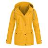 NaRHbrg Raincoat Hoodie for Women's Plus Size Jackets Rain Jacket Loose Hooded Elegant Windbreaker Comfortable Coat Outwear view 1