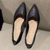 SAILING LU Pointed Toe Dressy Shoes for Women Cute PU Leather Ballet Flats Comfort Light Weight Loafers Black Size 7.5 view 2