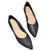 SAILING LU Pointed Toe Dressy Shoes for Women Cute PU Leather Ballet Flats Comfort Light Weight Loafers Black Size 7.5 view 3