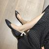 SAILING LU Pointed Toe Dressy Shoes for Women Cute PU Leather Ballet Flats Comfort Light Weight Loafers Black Size 7.5 view 4