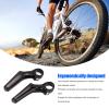 Pilipane 1 Pair Bikes Bar Ends Grips, Bikes Handlebar Grips, Carbon Fiber L Shape Ergonomic Road Aluminium Alloy Bikes Bar Ends for 22 2mm Bikes Handlebar(Light), Bikes Handlebar Grips, 1 Pair Bicycl view 2