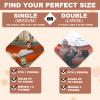 SZHLUX Camping Hammock Double & Single Portable Hammocks with 2 Tree Straps, Great for Hiking,Backpacking,Hunting,Outdoor,Beach,Camping,Orange / Grey view 2