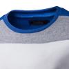 Men's Novelty Contrast Crewneck Sweatshirt Patchwork Long Sleeve Sports Casual Pullover Soft Fall Winter Sweatshirt (White,X-Small) view 4