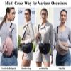 Eslcorri Crossbody Bags for Women - Fashion Sling Purse Shoulder Bag Fanny Pack Leather Casual Chest Bum Bag with Adjustable Wide Strap for Workout Traveling Running Shopping - off white view 3