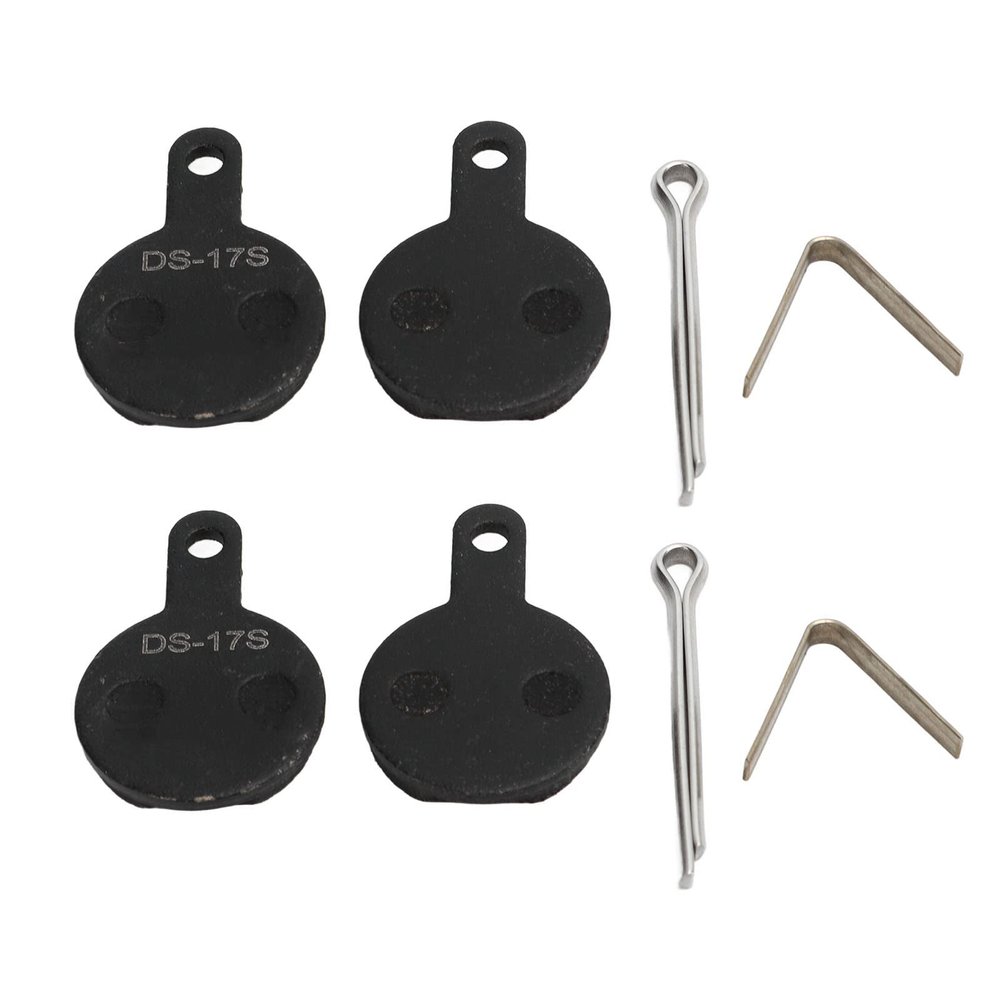2 Pairs Bikes Brake Pads Competible with YINXING Line Disc Brake, Semi Metal Bikes Brake Pads, Brake Electric Bikes Disc Brake Replacement for Bikes Ebike
