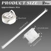 Jecery 2 Pcs Katana Sword Holder Leather Halloween Sheath Scabbard Belt Adjustable Holster Belt Two Buckle Sword Leather(White) view 2