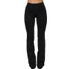 Maiyifu-GJ Women's Retro Mid Rise Boot Cut Jeans Slimming Stretch Juniors Denim Pants Sexy Slim Fit Wide Leg Jean Trouser (Black,Small)