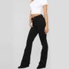 Maiyifu-GJ Women's Retro Mid Rise Boot Cut Jeans Slimming Stretch Juniors Denim Pants Sexy Slim Fit Wide Leg Jean Trouser (Black,Small) view 2