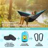 SZHLUX Camping Hammock Double & Single Portable Hammocks with 2 Tree Straps, Great for Hiking,Backpacking,Hunting,Outdoor,Beach,Camping view 3