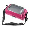 X AUTOHAUX Bike Handlebar Bag Bike Triangle Frame Bag with Touch Screen Phone Holder Polyester Adjustable Waterproof Bicycle Front Storage Bag for Road Mountain Bikes Red view 1