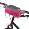 X AUTOHAUX Bike Handlebar Bag Bike Triangle Frame Bag with Touch Screen Phone Holder Polyester Adjustable Waterproof Bicycle Front Storage Bag for Road Mountain Bikes Red view 2