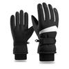 CLAPE Winter Ski Gloves Touchscreen Snowboard Gloves for Outdoor Skiing Unisex Waterproof Cold Weather Gloves, Black(M) view 1