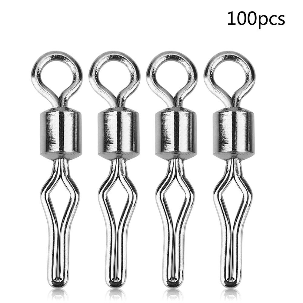 High Strength Fishing Snap Swivels Ball Bearing Swivels Stainless Saltwater Corrosion Resistance Barrel Swivel for Freshwater Fishing(8)