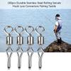 High Strength Fishing Snap Swivels Ball Bearing Swivels Stainless Saltwater Corrosion Resistance Barrel Swivel for Freshwater Fishing(8) view 4