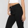 Maiyifu-GJ Women's Retro Mid Rise Boot Cut Jeans Slimming Stretch Juniors Denim Pants Sexy Slim Fit Wide Leg Jean Trouser (Black,X-Small) view 4
