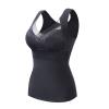 Thermal Fleece Lined Underwear Tops for Women V Neck Lace Cami Compression Tank Top Vest Warm Winter Base Layer view 1