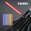 auomii Lightsaber RGB 7 Colors Metal Hilt Light Saber Kids Toy Smooth Swing USB Rechargeable Light Sword with Sounds Effect for Kids Adults Christmas Halloween Cosplay view 3