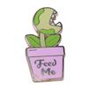Feed Me Venus Flytrap Enamel Pin Cartoon Fun Potted Plant Badge Lapel Badges ackets Jeans Accessories Jewelry Gift For Friend Men Women kids view 1