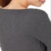 Amazon Essentials Sweater for Women, Long Sleeve Slim-Fit Rib Scoop Neck (Available in Plus Size), Pack of 2, Black/Charcoal Heather, Medium view 4