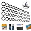 Fishing Rod Repair Kit, Ceramic Eyelet Inserts Replacement Kit with Fishing Rod Epoxy Glue view 1
