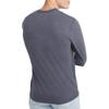 Hanes ComfortBlend Hanes Originals Men's Tri-Blend Long Sleeve Henley, Athletic Navy PE Heather, Large view 2