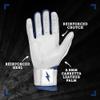 BRUCE BOLT Chrome Series Long Cuff Navy Batting Glove - Navy XXLarge view 3