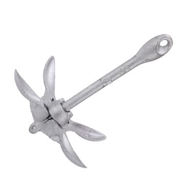 Tyenaza Heavy Duty Folding Grapnel Boat Anchor, Galvanized Collapsible Spike Hook for Shallow Water, Boating Accessories for Kayak Yacht