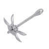 Tyenaza Heavy Duty Folding Grapnel Boat Anchor, Galvanized Collapsible Spike Hook for Shallow Water, Boating Accessories for Kayak Yacht view 1