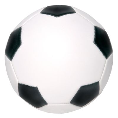 Ballstars Blank Autograph Soccer Ball Full Size 12 inch Official Size 5 with Two White Panels for Signing, Soccer Coach Gift, Senior Night Party, or Championship Party (Soccer Ball with Base)