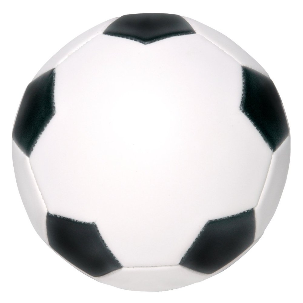 Ballstars Blank Autograph Soccer Ball Full Size 12 inch Official Size 5 with Two White Panels for Signing, Soccer Coach Gift, Senior Night Party, or Championship Party (Soccer Ball with Base)