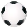 Ballstars Blank Autograph Soccer Ball Full Size 12 inch Official Size 5 with Two White Panels for Signing, Soccer Coach Gift, Senior Night Party, or Championship Party (Soccer Ball with Base) view 1