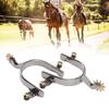 Diydeg Horse Spurs, Cowboy Style Stainless Steel Spurs for Boots Men, Horse Boot Spurs Equestrian Gear Accessories for Horse Training Equestrian Competition for Men Women Rider Horsemanship Lovers view 2