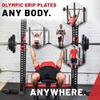 Lifeline Fitness 455 Pound Olympic Weight Set - Commercial Grade, Rubber Coated Olympic Grip Weight Plates - Designed for Olympic Barbells - Perfect Home Gym Workout Set view 3