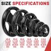 Lifeline Fitness 455 Pound Olympic Weight Set - Commercial Grade, Rubber Coated Olympic Grip Weight Plates - Designed for Olympic Barbells - Perfect Home Gym Workout Set view 4