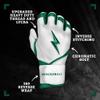BRUCE BOLT Chrome Series Long Cuff Green Batting Glove - Green Youth XLarge view 2