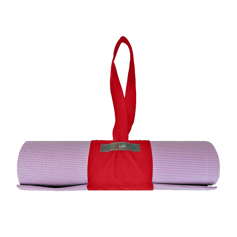 Roll Up & Carry Foldable Yoga Mat Carrier  Put On and Take Off Instantly  Patented Innovative Design  Washable Lightweight Material is Durable and Fits Most Standard Size Mats