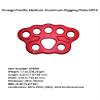 Omega Pacific 7 Hole Medium Rigging Plate - Firefighting and Climbing Equipment, Multi-Point Bear Paw Design, 40 kN, 6.22 x 3.93 inches - Certification: NFPA 2500 (1983), 2022 ED General Use view 4