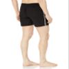 BOSS Solid Swim Trunk with Iconic Side Stripe Dark Black view 2