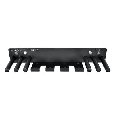 Valor Fitness Wall Mount Gym Storage Rack Organizer 6 Pegs - Workout Equipment Barbell Resistance Bands Jump Ropes Chains Weight Belt Hanger Home Gym - Max Weight 330 lbs.