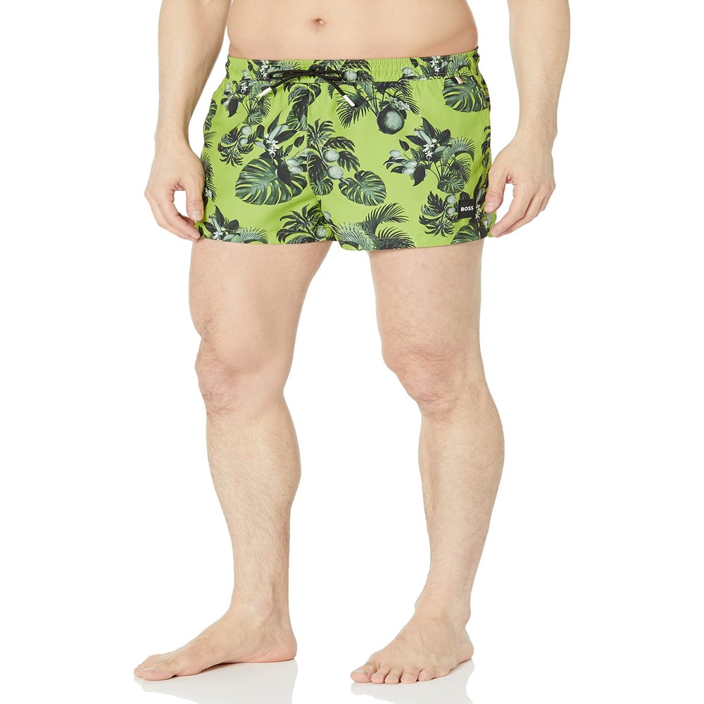 BOSS Pattern Short Length Swim Trunks