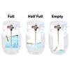 Flame King YSN5LB-GAUGE 5lb Steel Propane Tank Cylinder with Gauge and OPD Valves for Grills and BBQs, Camping, Fishing, & Outdoor Activities, White view 4