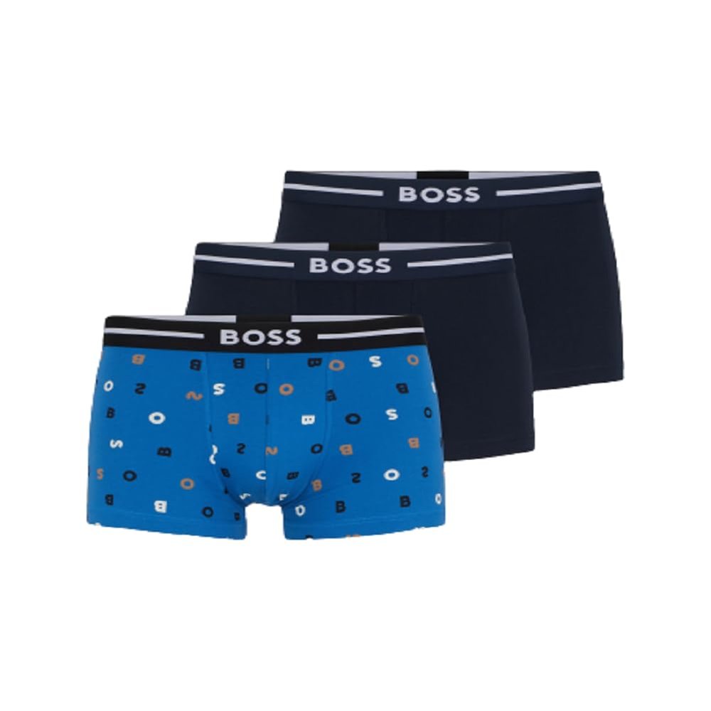 BOSS 3-Pack Multi Design Bold Logo Trunks