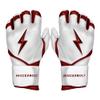 BRUCE BOLT Chrome Series Long Cuff Maroon Batting Glove - Maroon Youth Small view 1