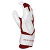 BRUCE BOLT Chrome Series Long Cuff Maroon Batting Glove - Maroon Youth Small view 4