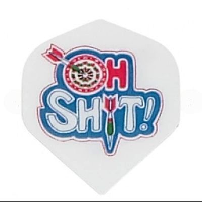 5 Sets (15 Flights) OH SH*T Poly Standard Dart Flights