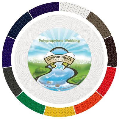 Country Brook Design - 1" Heavy Polypropylene Webbing Strap - 700 LB Tensile Strength - Soft & Flexible, Versatile Strap for Outdoor Use - 100 Yards, White